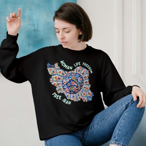 Woman Life Freedom | Persian Art Green Sweatshirt