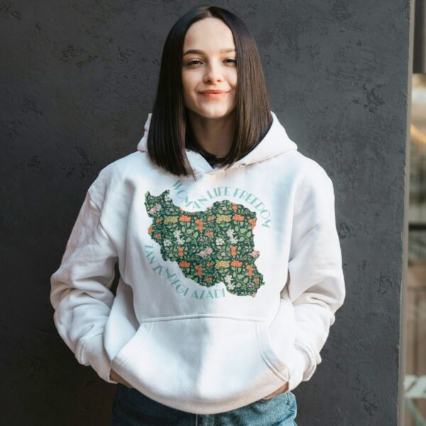 Zan Zendegi Azadi | Persian Gift Green Hoodie