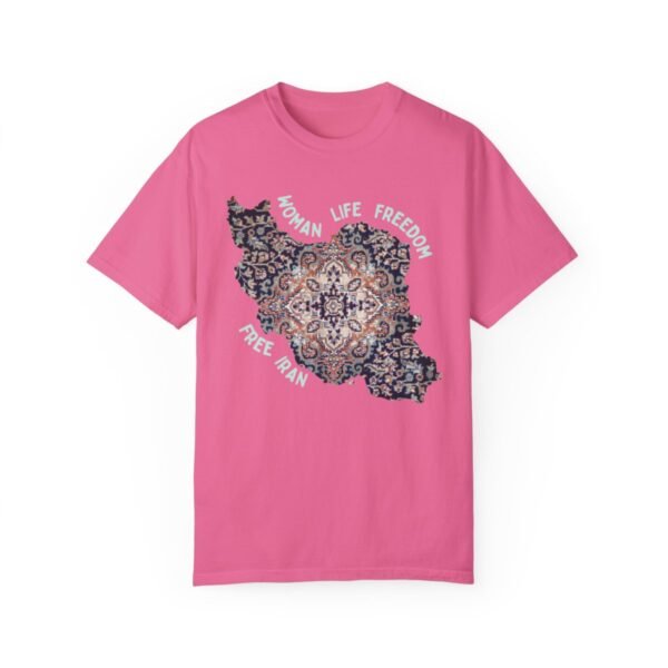 Woman Life Freedom | Persian Rug Green Retro T-Shirt - Image 13