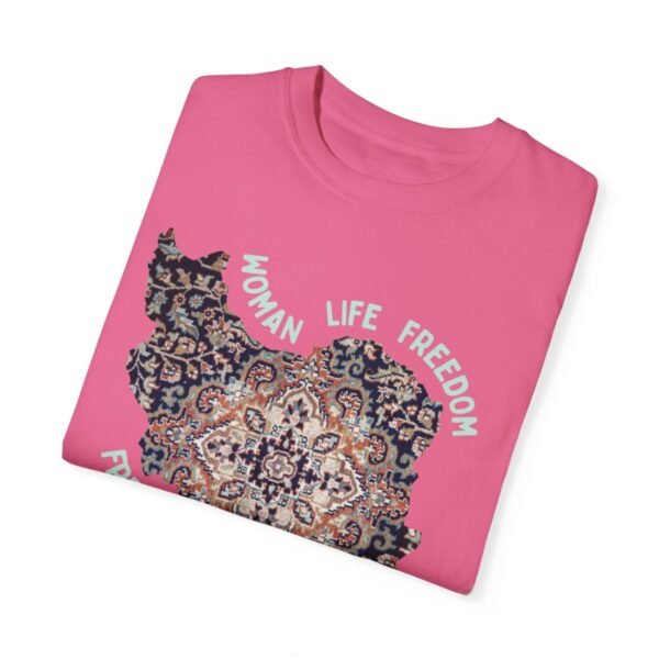 Woman Life Freedom | Persian Rug Green Retro T-Shirt - Image 14