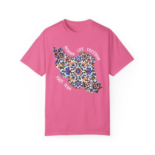 Woman Life Freedom Movement | Persian Tiles Red Retro T-Shirt - Image 13
