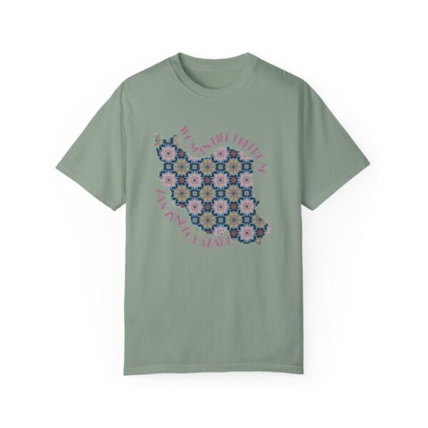 Woman Life Freedom Protest | Flowers Pink Cute T-Shirt - Image 7