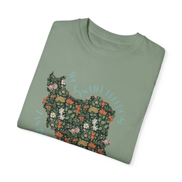 Zan Zendegi Azadi | Persian Gift Green Cute T-Shirt - Image 8