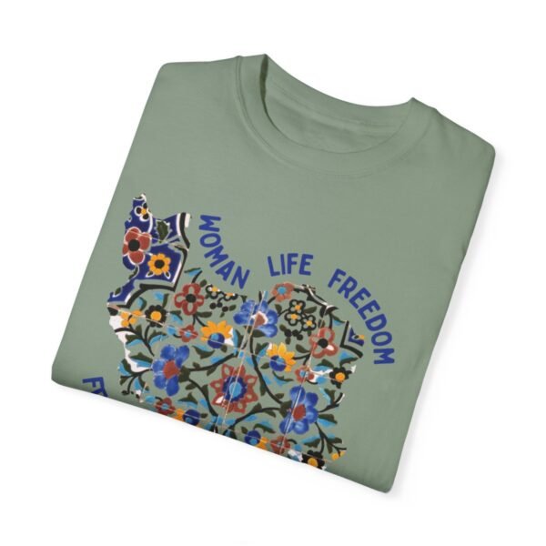 Woman Life Freedom Movement | Persian Tiles Blue Cute T-Shirt - Image 8
