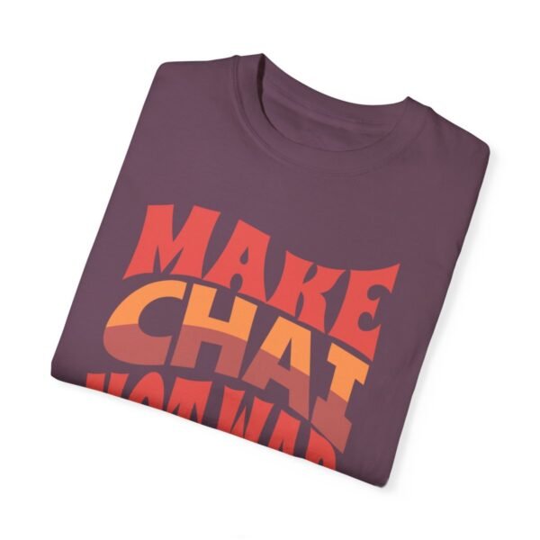 Make Chai Not War | Tea Lover Gift Cozy Unisex T-Shirt - Image 14