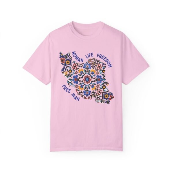 Woman Life Freedom Movement | Persian Tiles Blue Cute T-Shirt - Image 13
