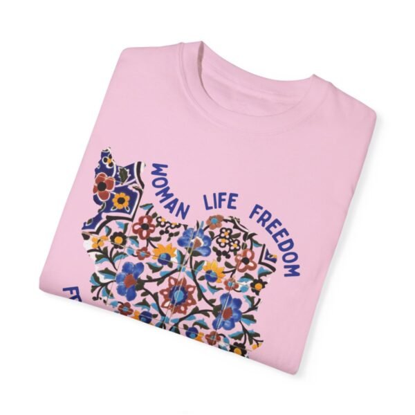 Woman Life Freedom Movement | Persian Tiles Blue Cute T-Shirt - Image 14