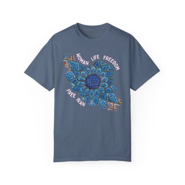 Woman Life Freedom Artwork | Persian Minakari Red Chic T-Shirt - Image 10