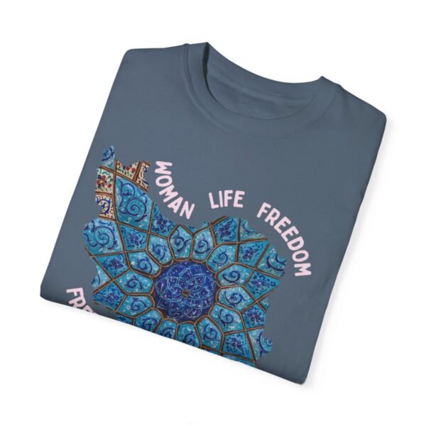 Woman Life Freedom Artwork | Persian Minakari Red Chic T-Shirt - Image 11