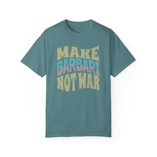 Make Barbari Not War | Persian Bread Cozy Unisex T-Shirt - Image 10