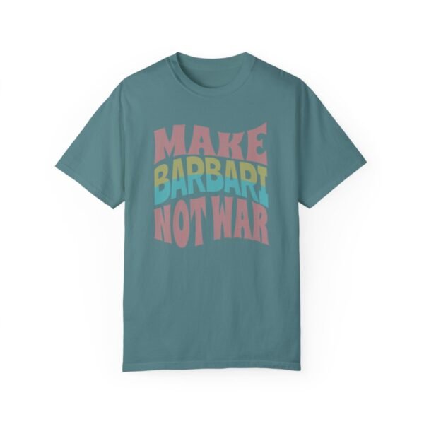 Make Barbari Not War | Naan-e-Barbari Cozy Unisex T-Shirt - Image 7