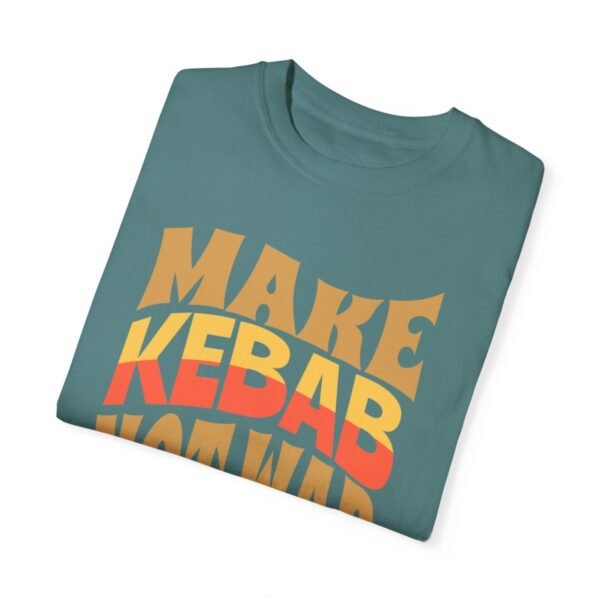 Make Kebab Not War | Funny Persian Gift Cozy Unisex T-Shirt - Image 2