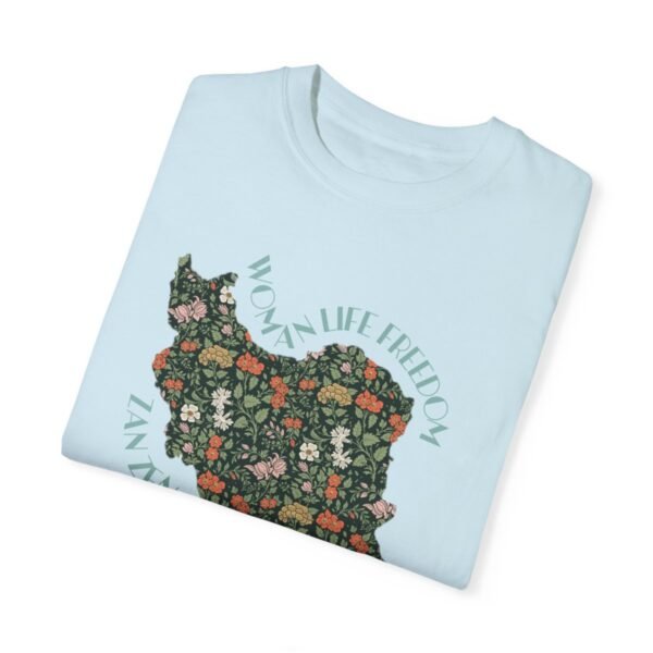 Zan Zendegi Azadi | Persian Gift Green Cute T-Shirt - Image 2