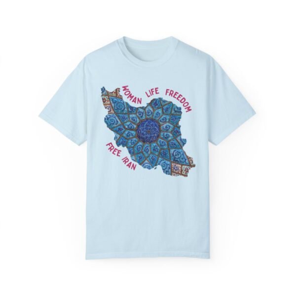 Woman Life Freedom Artwork | Persian Minakari Red Cute T-Shirt - Image 10