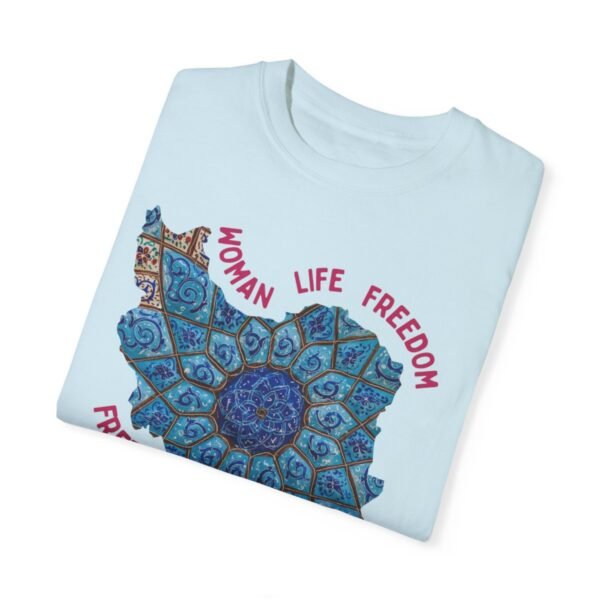 Woman Life Freedom Artwork | Persian Minakari Red Cute T-Shirt - Image 11