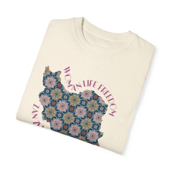 Woman Life Freedom Protest | Flowers Pink Cute T-Shirt - Image 5