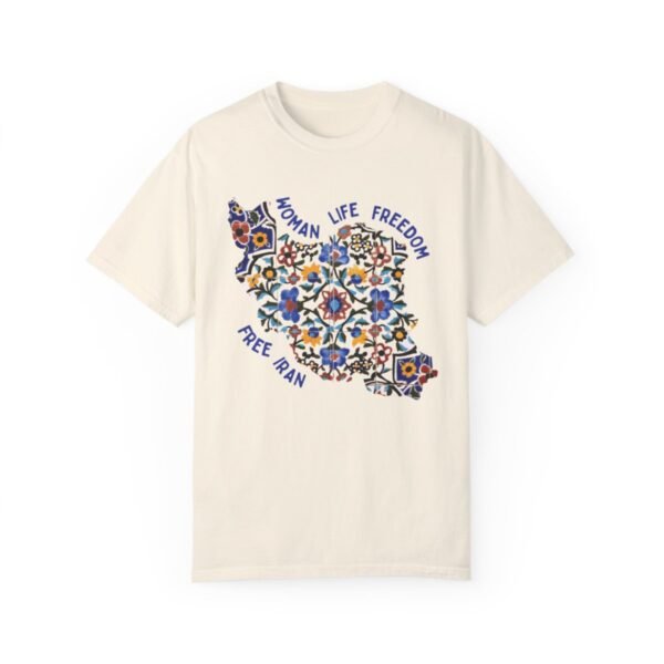 Woman Life Freedom Movement | Persian Tiles Blue Cute T-Shirt - Image 4