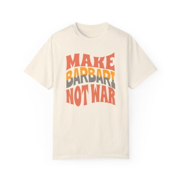 Make Barbari Not War | Persian Flatbread Cozy Unisex T-Shirt - Image 4