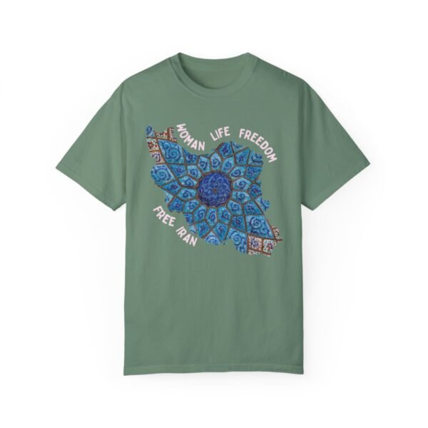 Woman Life Freedom Artwork | Persian Minakari Red Retro T-Shirt - Image 7
