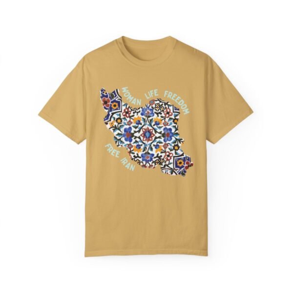 Woman Life Freedom Movement | Persian Tiles Green Retro T-Shirt - Image 7