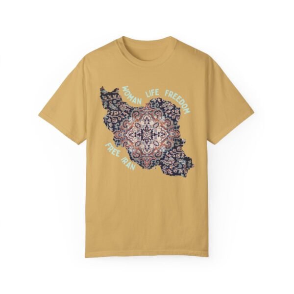 Woman Life Freedom | Persian Rug Green Retro T-Shirt - Image 7