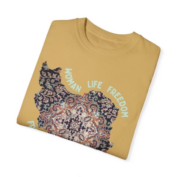 Woman Life Freedom | Persian Rug Green Retro T-Shirt - Image 8