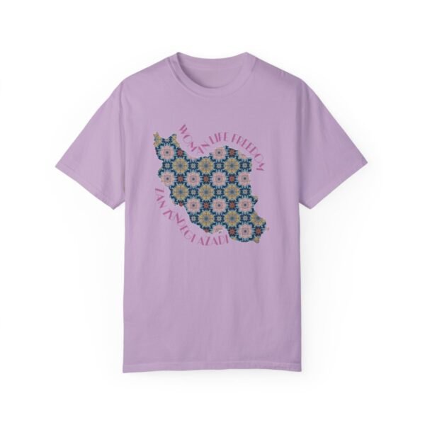 Woman Life Freedom Protest | Flowers Pink Cute T-Shirt - Image 13