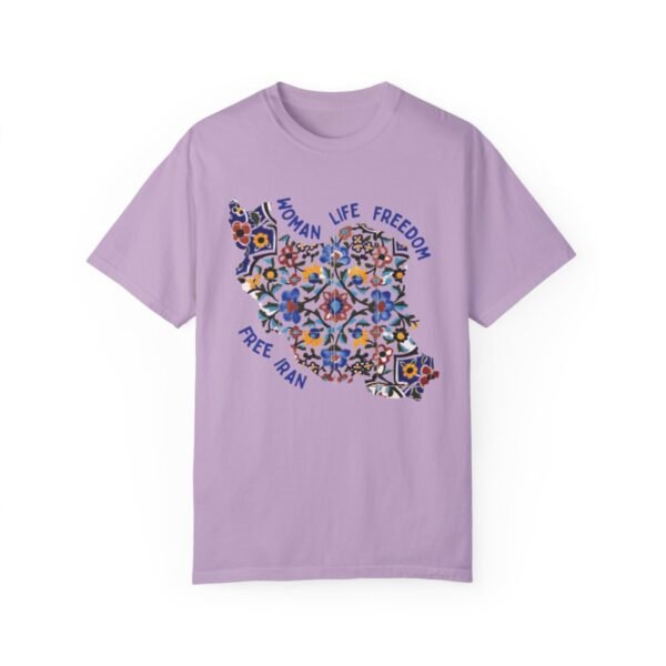 Woman Life Freedom Movement | Persian Tiles Blue Cute T-Shirt - Image 10