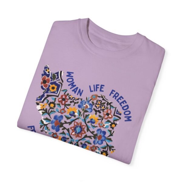 Woman Life Freedom Movement | Persian Tiles Blue Cute T-Shirt - Image 11