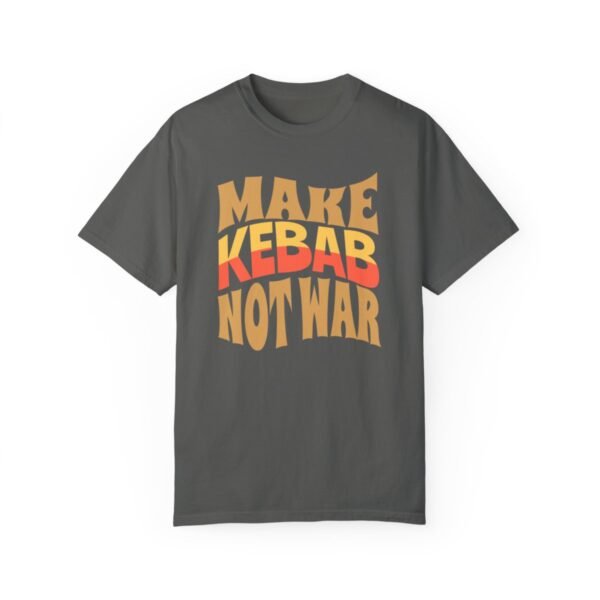 Make Kebab Not War | Funny Persian Gift Cozy Unisex T-Shirt - Image 7