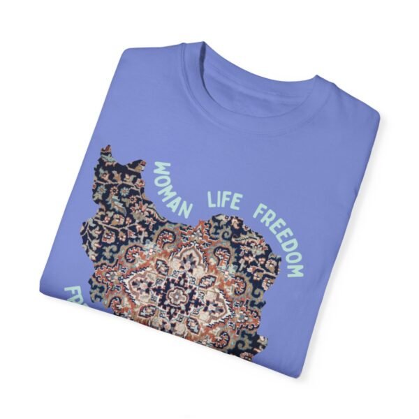 Woman Life Freedom | Persian Rug Green Retro T-Shirt - Image 2