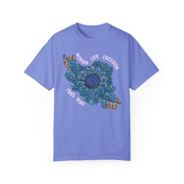 Woman Life Freedom Artwork | Persian Minakari Red Retro T-Shirt - Image 10