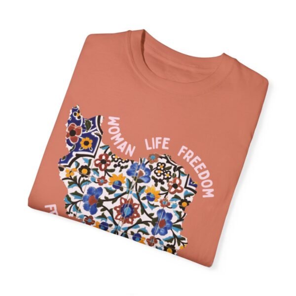 Woman Life Freedom Movement | Persian Tiles Red Retro T-Shirt - Image 2