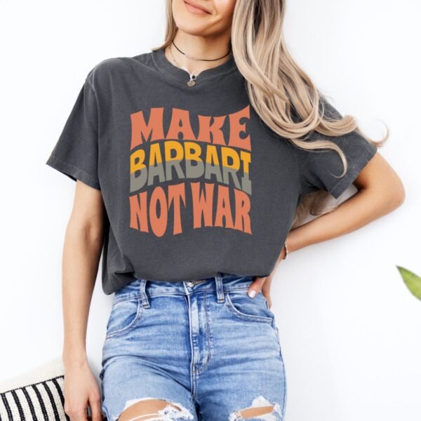 Make Barbari Not War | Persian Flatbread Cozy Unisex T-Shirt - Image 9