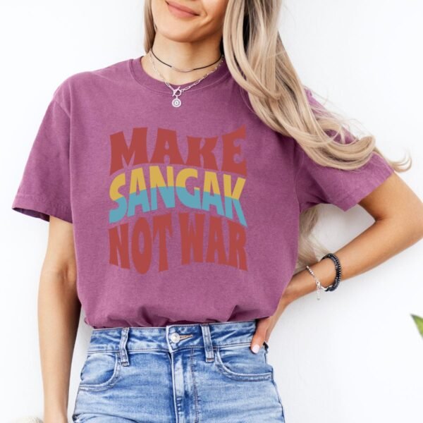Make Sangak Not War | Persian Flatbread Cozy Unisex T-Shirt - Image 15