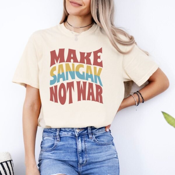 Make Sangak Not War | Persian Flatbread Cozy Unisex T-Shirt - Image 6