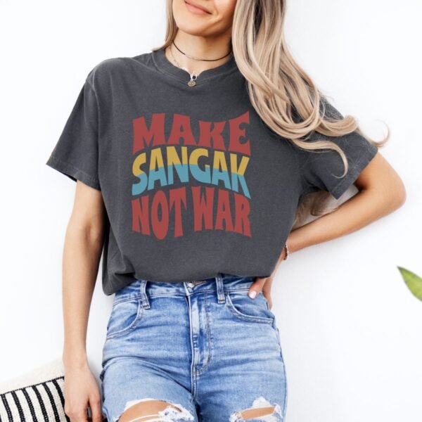 Make Sangak Not War | Persian Flatbread Cozy Unisex T-Shirt - Image 9