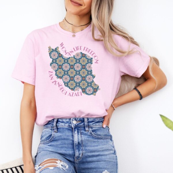 Woman Life Freedom Protest | Flowers Pink Cute T-Shirt