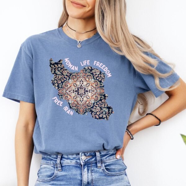 Woman Life Freedom | Persian Rug Red Chic T-Shirt - Image 12