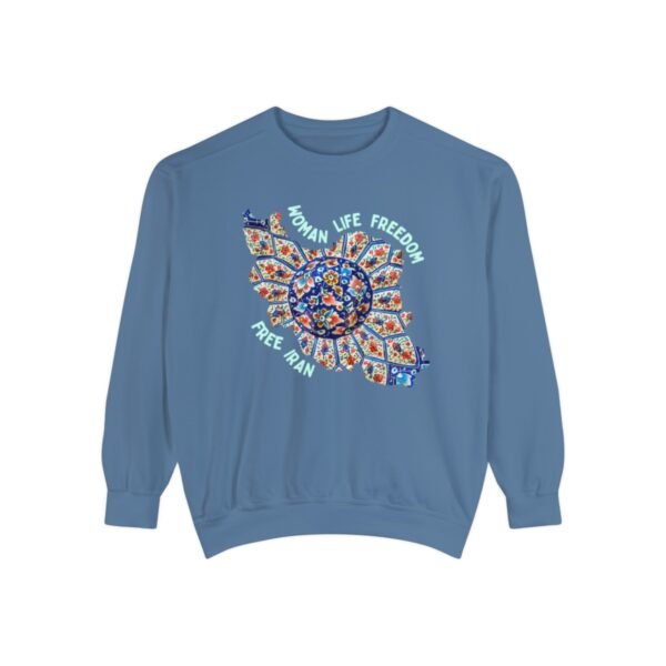 Woman Life Freedom | Persian Art Green Chic Unisex Sweatshirt - Image 9
