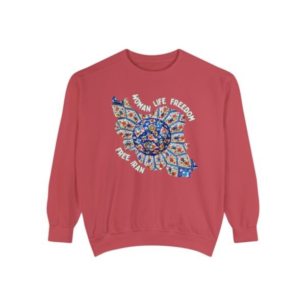 Woman Life Freedom | Persian Art Green Chic Unisex Sweatshirt - Image 11