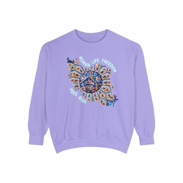 Woman Life Freedom | Persian Art Green Retro Unisex Sweatshirt - Image 11