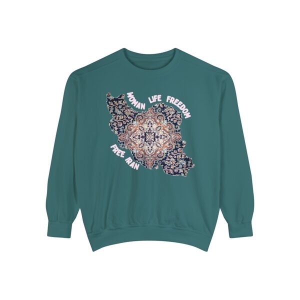 Woman Life Freedom | Persian Rug Red Chic Unisex Sweatshirt - Image 7