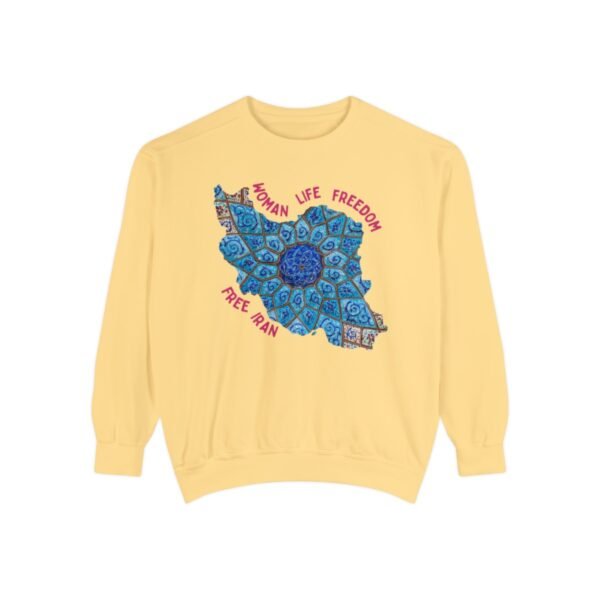 Woman Life Freedom Artwork | Persian Minakari Red Cute Unisex Sweatshirt - Image 5