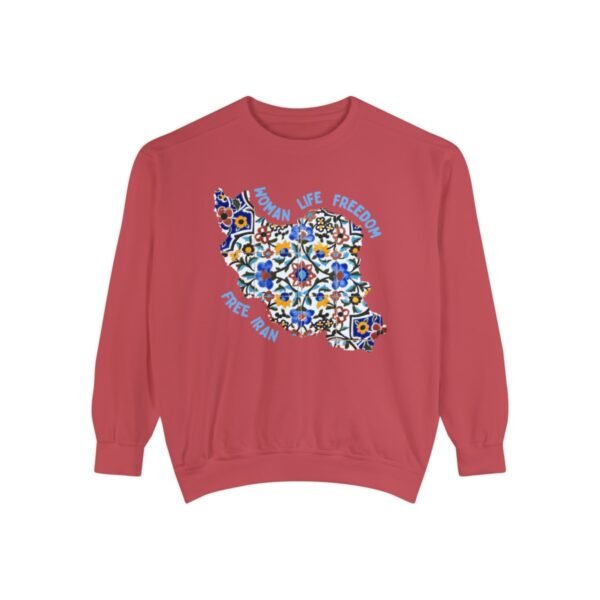 Woman Life Freedom Movement | Persian Tiles Blue Chic Unisex Sweatshirt - Image 11