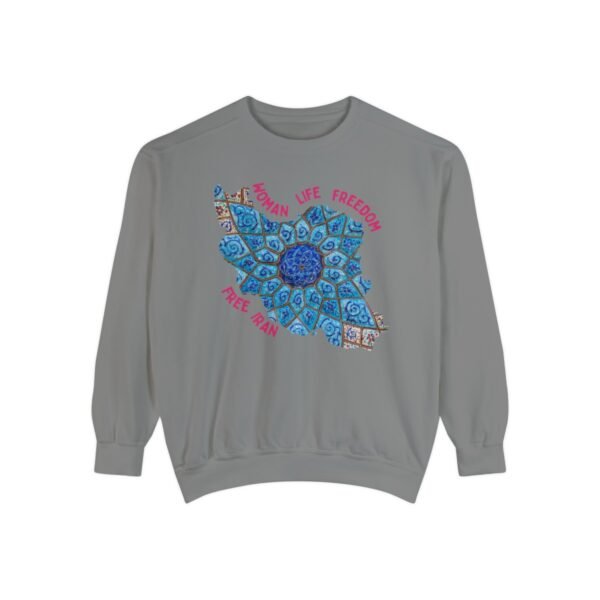 Woman Life Freedom Artwork | Persian Minakari Red Cute Unisex Sweatshirt - Image 7