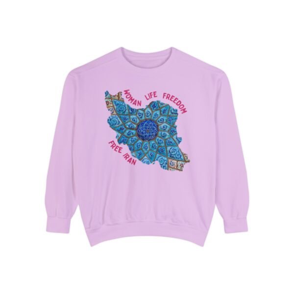 Woman Life Freedom Artwork | Persian Minakari Red Cute Unisex Sweatshirt - Image 9