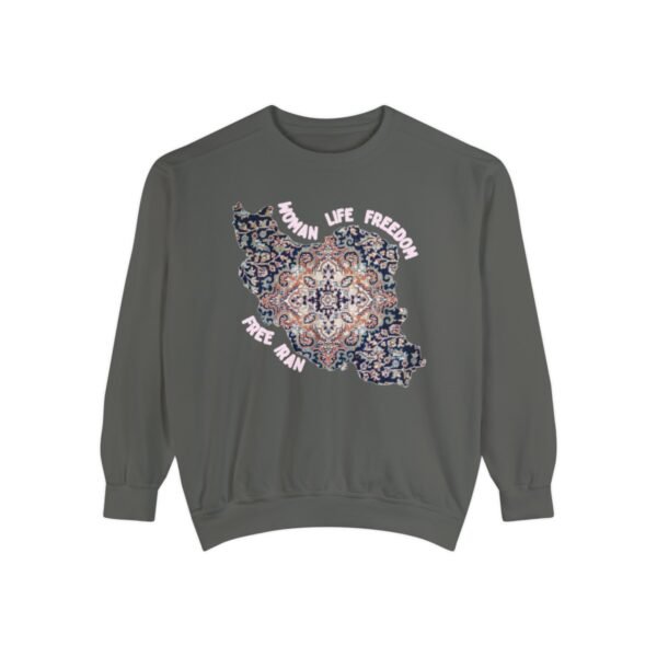 Woman Life Freedom | Persian Rug Red Chic Unisex Sweatshirt - Image 5