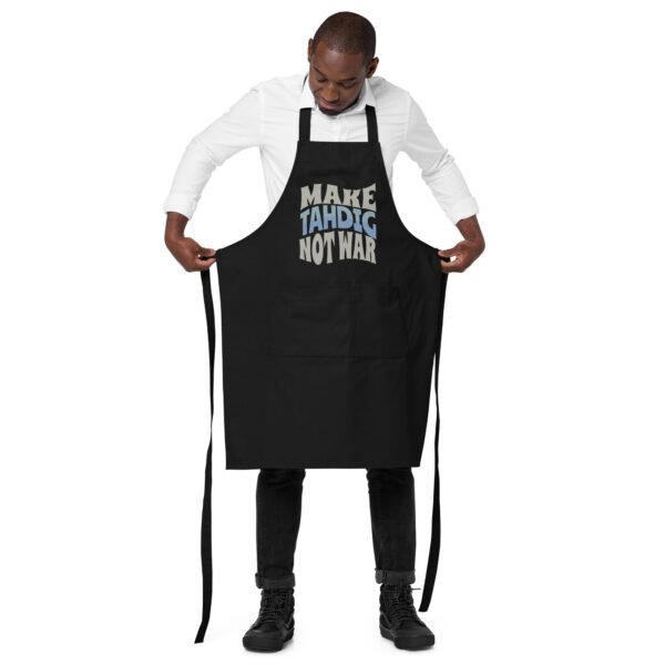 Make Tahdig Not War | Persian Crunchy Rice Eco Apron - Image 4