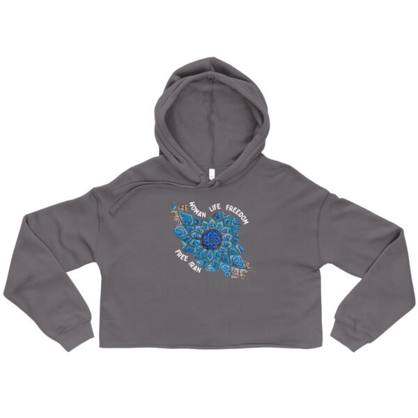 Woman Life Freedom | Persian Minakari Crop Hoodie - Image 8